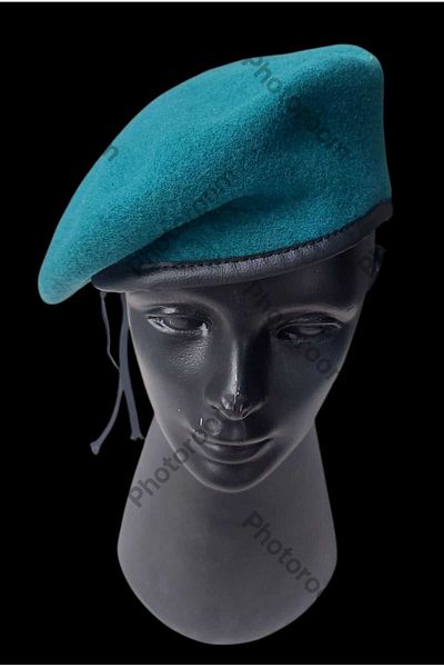 kho military design Turkish Air Force Beret Unisex (Number 55-Turquoise Color) Zero Product