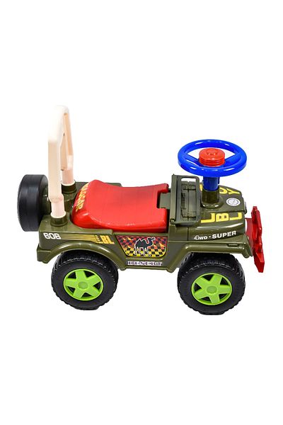 rexa Care Jeep Push Car for Kids with Steering Wheel & Safety Backrest