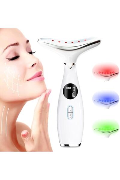 Bonjour Anti Wrinkles Neck Face Massager, Skin Care Face Massage, 3-in-1 Skin Care Tools - Heating,