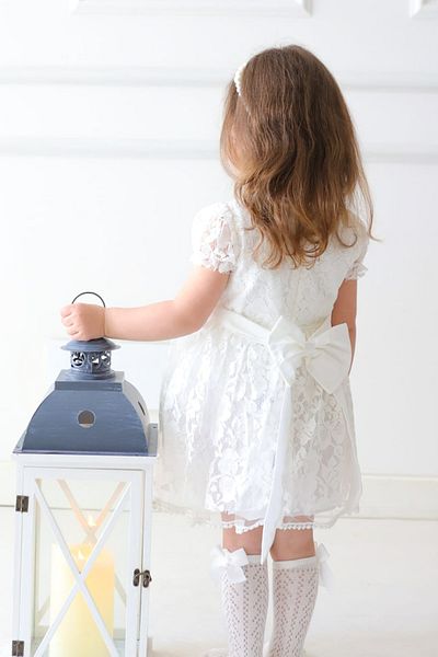 Baby Animals Baby Girl Dress Girl's Dress Birthday Party Wedding Dress Ruched Short Sleeve Lined Dress