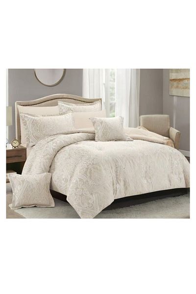 smart home Double-sided duvet set, 8-piece duvet, size 240x260 cm, filling (350 g/m²), microfiber