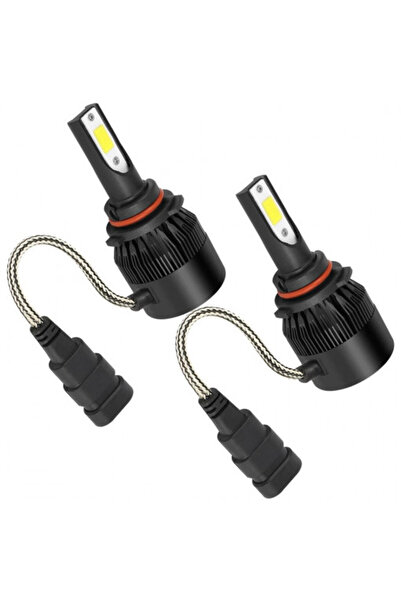 Led Light Alex SET 2 LEDURI Black Edition cu Ventilator, 60W, 7400LM, 12-24V, Alb 6000K, Compatibil H8