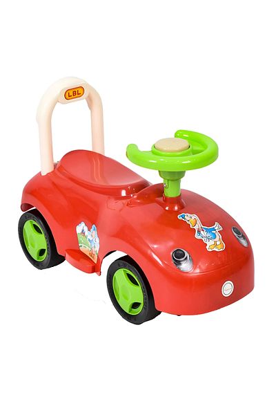 rexa Red Push Car for Kids with Steering Wheel & Parent Handle