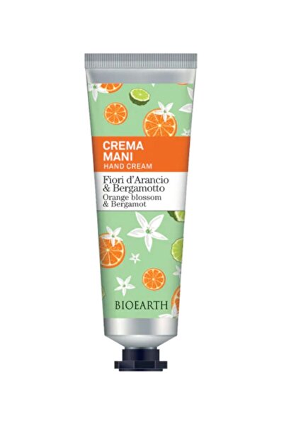 Bioearth Crema de maini cu flori de portocal si bergamota, 30ml - Family
