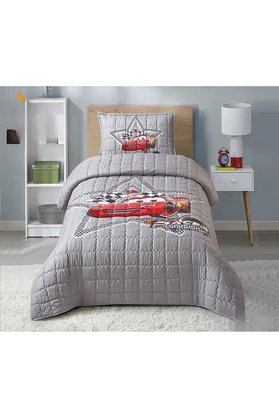 Moon 3-Piece Compressed Bed Quilt Set with Children's Drawings