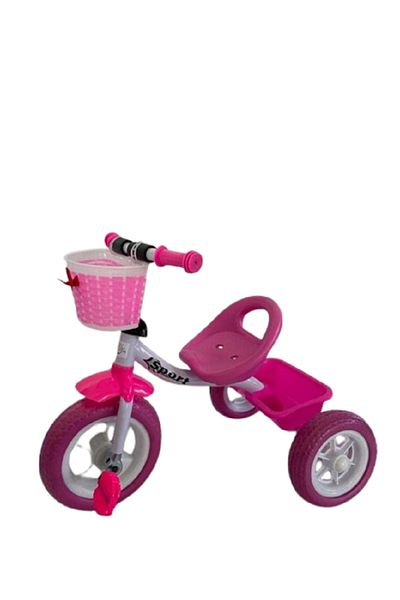 rexa Pink Kids Tricycle with Baskets - Amila Toddler 3 Wheel Bike