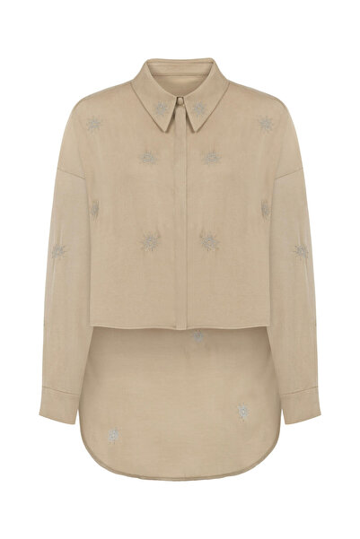 SEIZE THE DAY KUUN KADIN KUPRA NAKIŞLI GÖMLEK