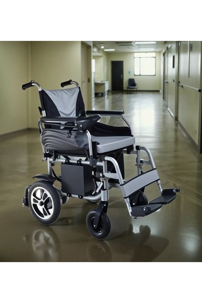 DERYA Economical electric wheelchair with 2 powerful motors and 2 batteries, 18 inches
