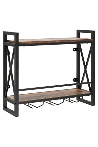 df doffo.com.tr creative furniture designs Metal Ahşap Şaraplık Şişe Rafı Met...