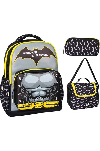 Alfa MEC Geantă de școală pentru băieți cu imprimare galbenă pentru școala pr...