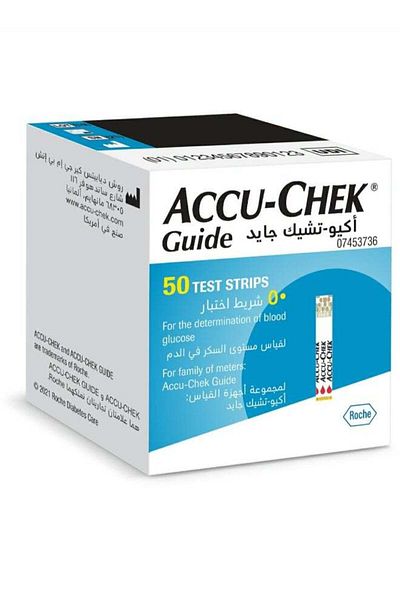 Roche ACCU-CHEK 50-Piece Guide Test Strip Set