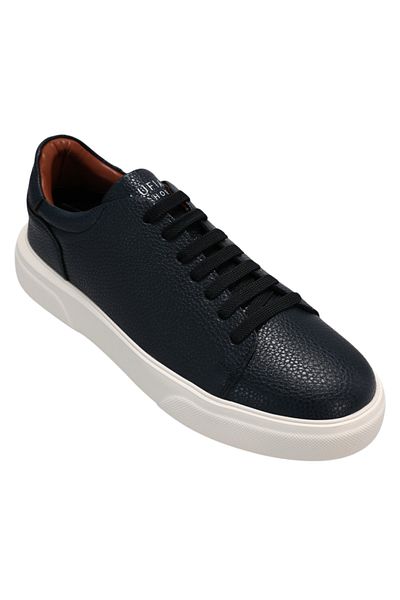 Lufian Tommy 25' Genuine Leather Navy Blue Men's Shoes