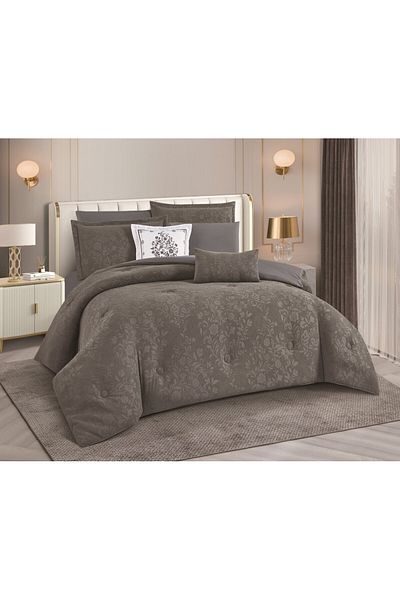 HOURS Man Horse Quilt Set 4-Piece Jacquard Woodland Lucien-04