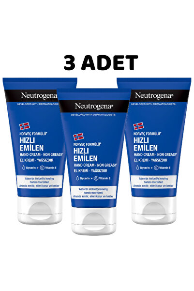 Neutrogena Hızlı Emilen El Kremi 75 Ml * 3 ADET