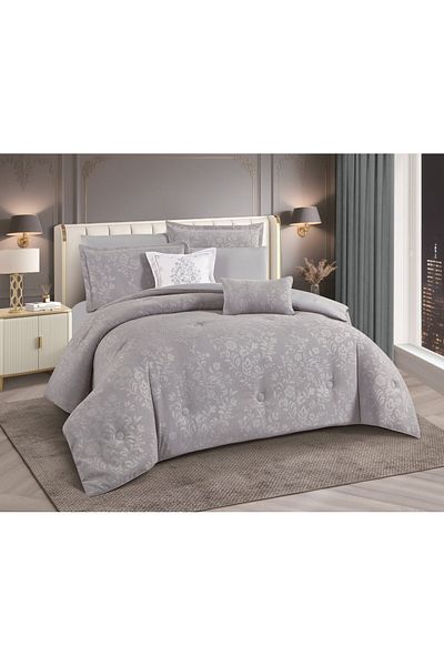 HOURS Man Horse Quilt Set 4-Piece Jacquard Woodland Lucien-05