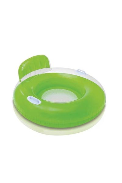 Intex 1pcs Inflatable Armchair Lounge – (102 cm) Pool Float with Headrest & 2 Handles Multi color