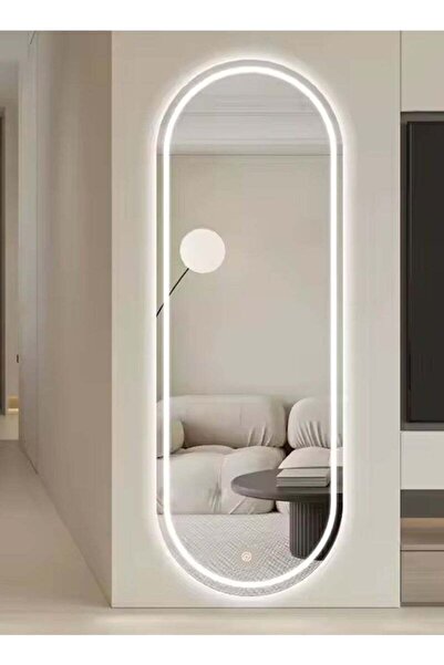 Taimi 90x70cm Oval Makeup Mirror with Front and Back LED Light, Makeup Mirror Suitable for Dressing Room