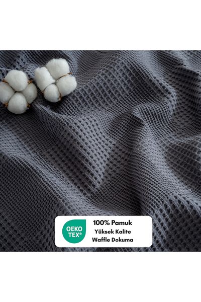 MYLASA HOME Waffle Pike Bedspread Single - 100% Cotton Lightweight 4 Season Use High Quality Pikes