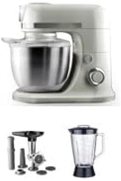 AKAI Stand Mixer | Blender Jar | Meat Grinder | Heavy Duty | Stainless Steel | White Color | One Yea