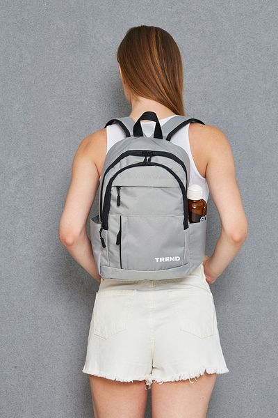 TREND Unisex Waterproof Fabric Backpack - Medium Size Daily, School and Sports Bag
