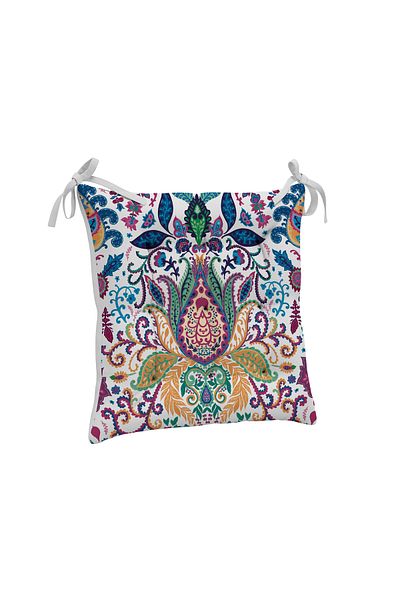yok yok evim eve dair her şey 9-Piece Ethnic Patterned Fluffy Living Room Balcony Garden Kitchen Chair Cushion
