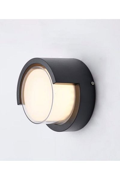 SUNPA Outdoor Wall Lights,Round 3200K Porch Lights Outdoor Wall,12W Modern Wall Sconce Light fixtures Home