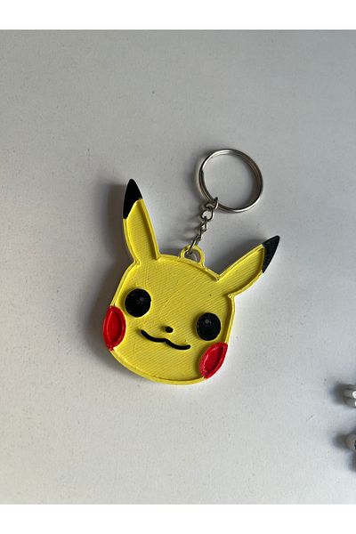 Gonulella Pikachu Keychain Pikachu 3D Figurine Keychain