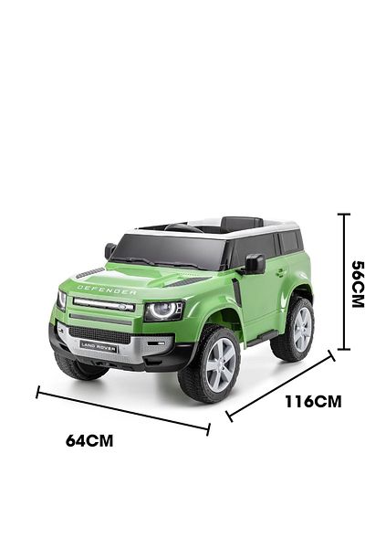 rexa Kids Electric Land Rover Defender Ride-On Car - Black Battery Powered SUV Toy