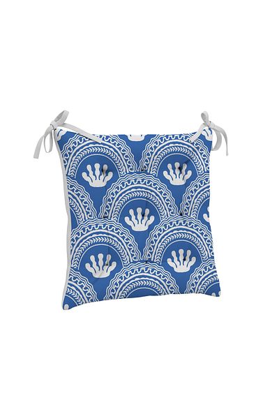 yok yok evim eve dair her şey 9-Piece Sea Themed Patterned Fluffy Living Room Balcony Garden Kitchen Chair Cushion