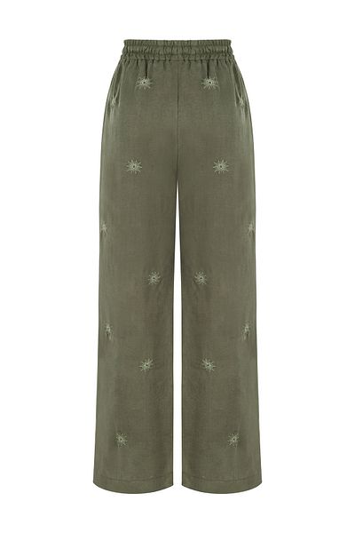 SEIZE THE DAY Kuun Women's Kupra Embroidery Detail Pants