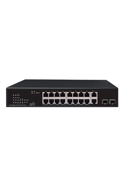 Uniview Comutator 16xRJ45 POE, 2xRJ45, 2xSFP, Gigabit - UNV NSW2010-18GT2GP-POE-IN