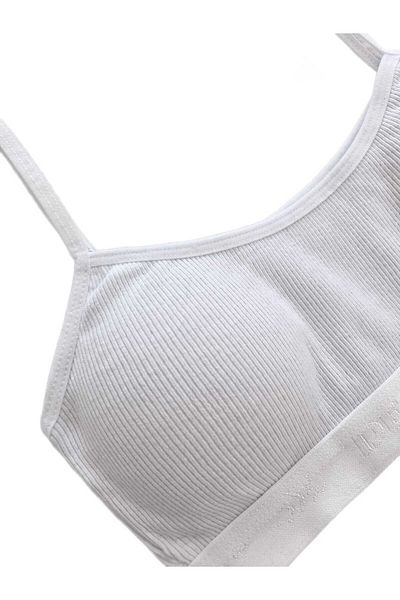 GizaKids 95% Cotton Girls' Strap Padded Training Bra Half Undershirt Single