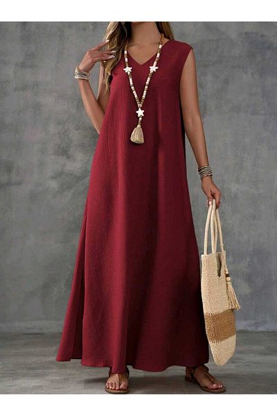 PLA CLOTHİNG rochie de in cu vopsea de rădăcină