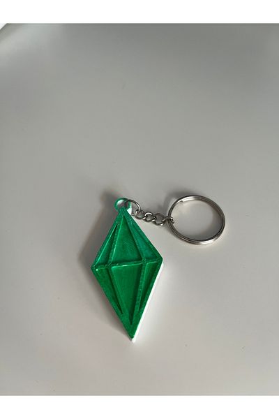 Gonulella Sims Keychain Sims Plumbob Keying