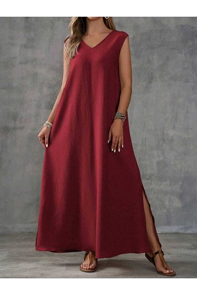 PLA CLOTHİNG rochie de in cu vopsea de rădăcină
