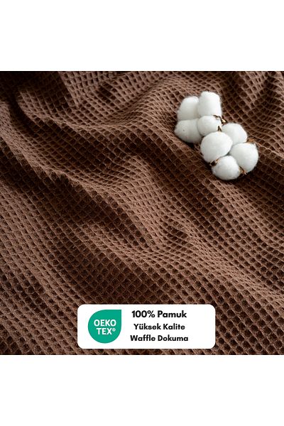 MYLASA HOME Pike Bedspread Single Waffle - 100% Cotton Lightweight 4 Seasons Airy High Quality Pikes
