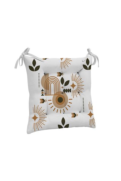 yok yok evim eve dair her şey 9 Puntal Geometry Patterned Fluffy Living Room Balcony Garden Kitchen Chair Cushion