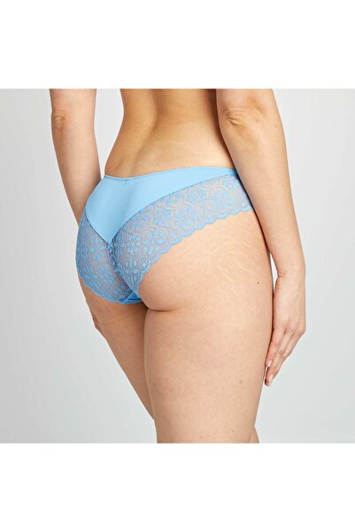 KIABI Microfibre and lace briefs BLUE
