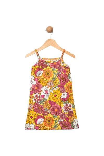 Babexi فستان مزخرف بالزهور برتقالي