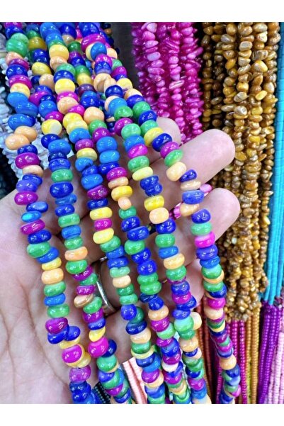 ella'nın çarşısı خرز من الأحجار الكريمة غير المثلثة البيضاوية متعددة الألوان ...