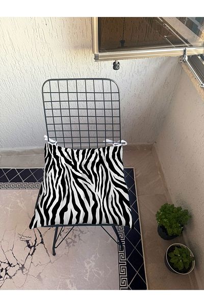 yok yok evim eve dair her şey 9 Puntal Geometry Patterned Fluffy Living Room Balcony Garden Kitchen Chair Cushion