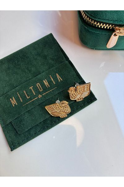 Miltonia Ancient Bird Earrings