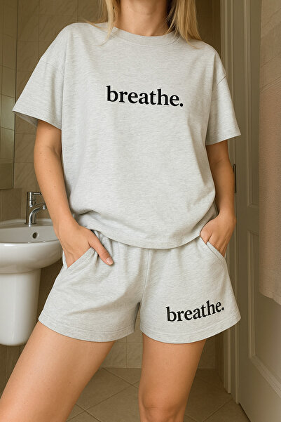 YUVEST Blackrock unisex hlače za disanje Štampano okrugla kragna sive T-shirt...