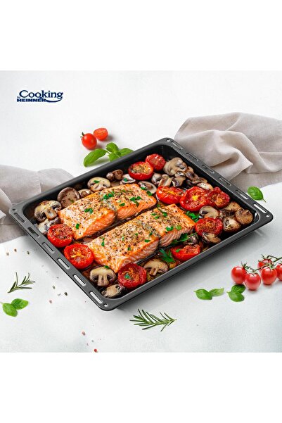 Heinner Smaltovaný plech do trouby HR-NR-D45, 45,5x37,5x3,5CM, černý