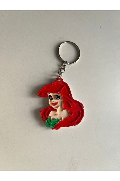 Gonulella Ariel Keychain Disney Princess Keychain Ariel Doll Accessories 3D