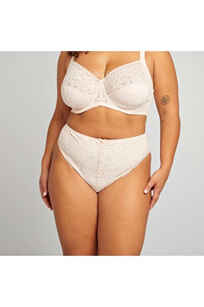 KIABI Floral lace tanga briefs PINK