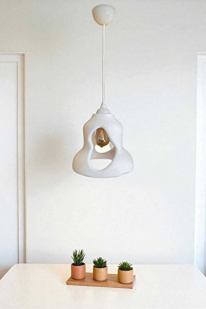 Lasirius Dekoratif Modern Lucas Organik Tasarım Sarkıt Avize (Rustik Lamba Hediyedir)