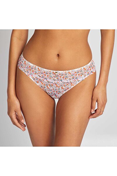 KIABI Floral lace briefs WHITE