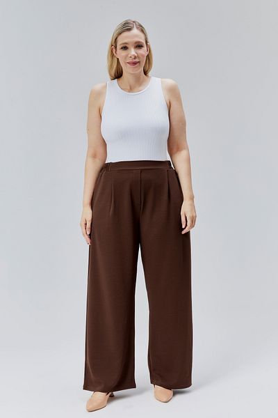 Symirna Loose Fit Pleated Women's Trousers