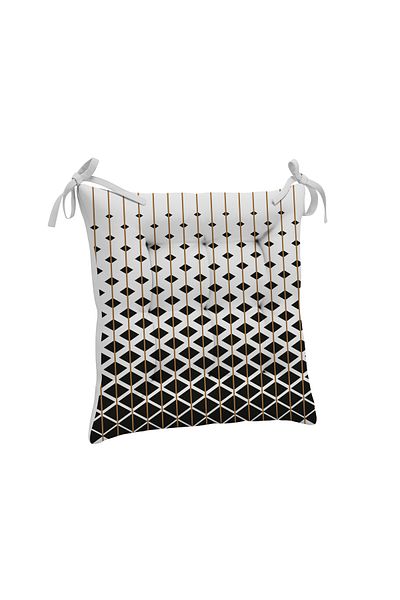 yok yok evim eve dair her şey 9 Puntal Geometry Patterned Fluffy Living Room Balcony Garden Kitchen Chair Cushion
